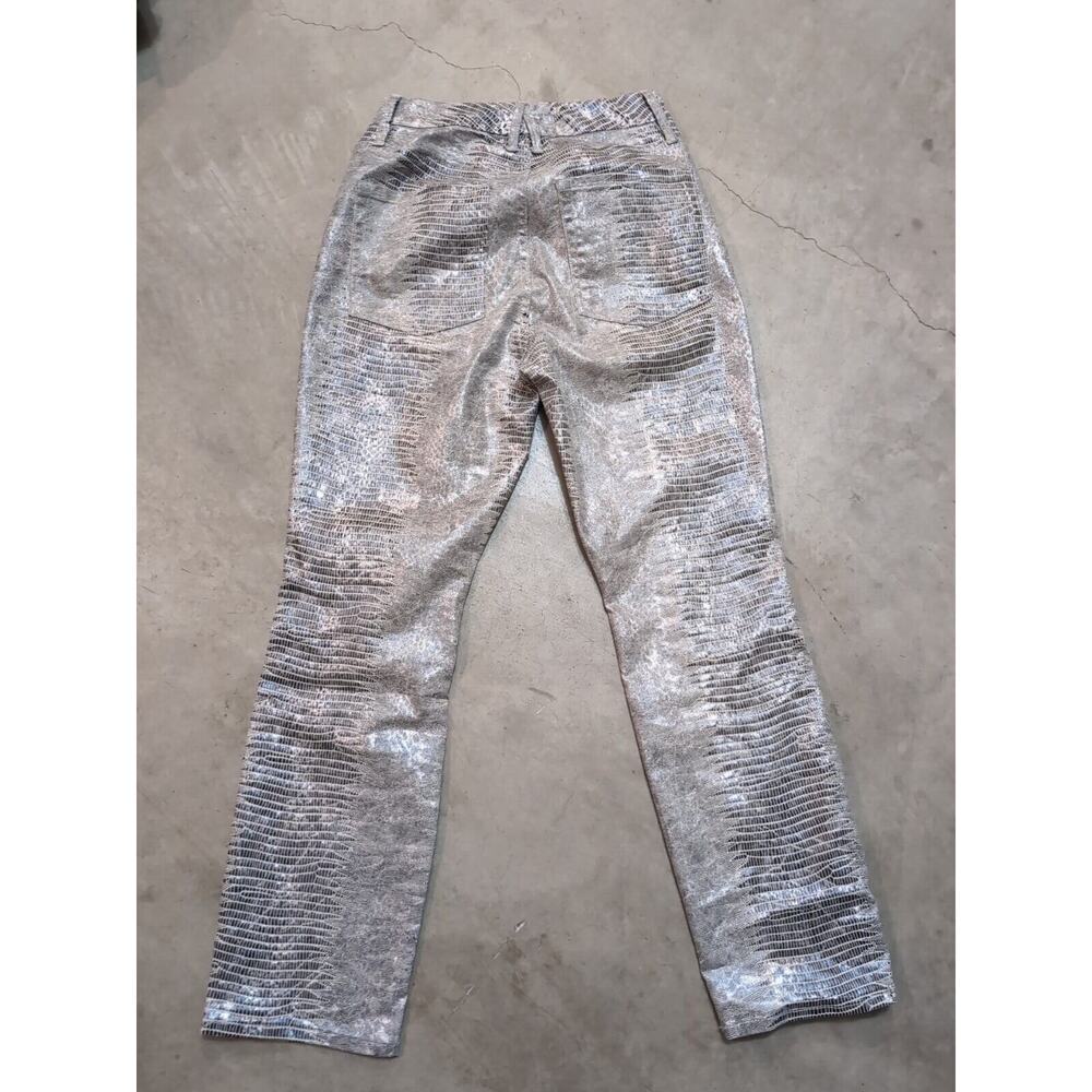 Good American Silver Metallic Cropped Pants - Picture 5 of 6